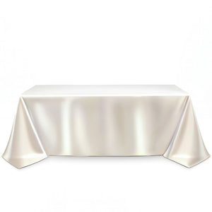 Scuba Polyester Rectangular Tablecloth 90"x132" - By TCF Linens