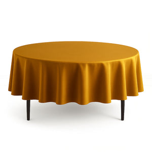 Scuba Polyester Round Tablecloth 90" - By TCF Linens