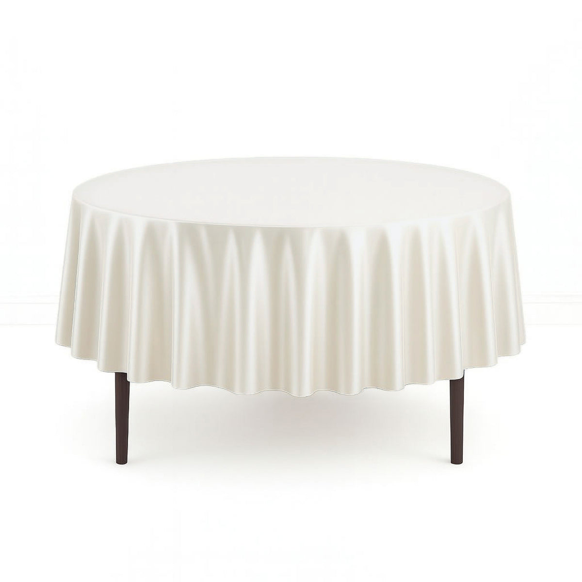Scuba Polyester Round Tablecloth 90" - By TCF Linens