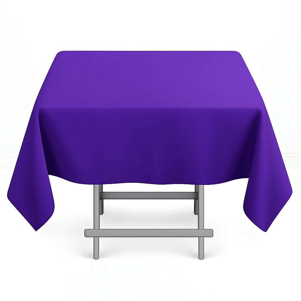 Premium Polyester Square Tablecloth 54"x54" - 220GSM - By TCF Linens