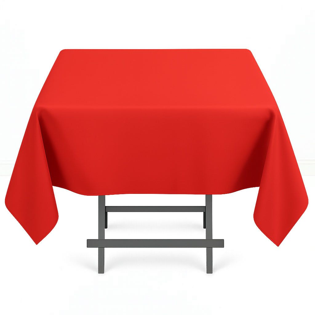 Premium Polyester Square Tablecloth 54"x54" - 220GSM - By TCF Linens