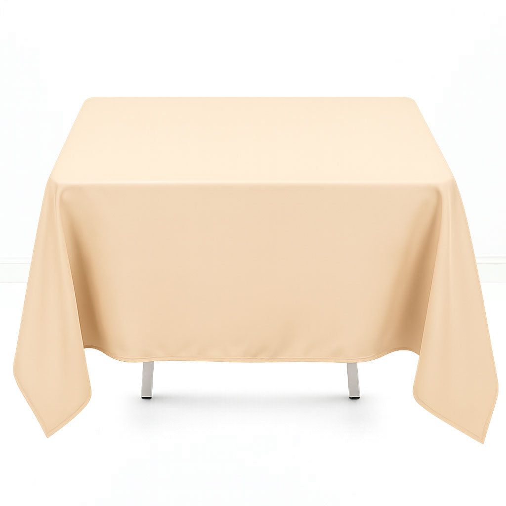 Premium Polyester Square Tablecloth 70"x70" - 220GSM- By TCF Linens