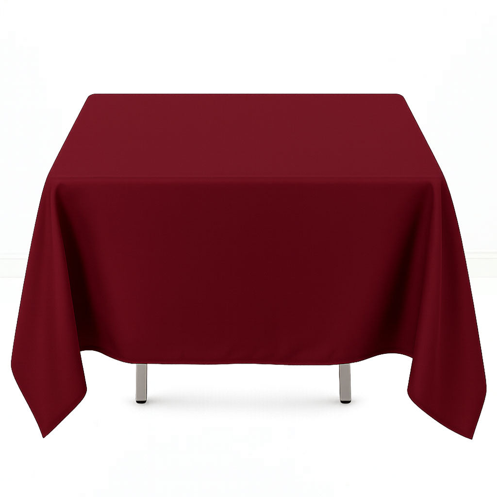 Premium Polyester Square Tablecloth 70"x70" - 220GSM- By TCF Linens