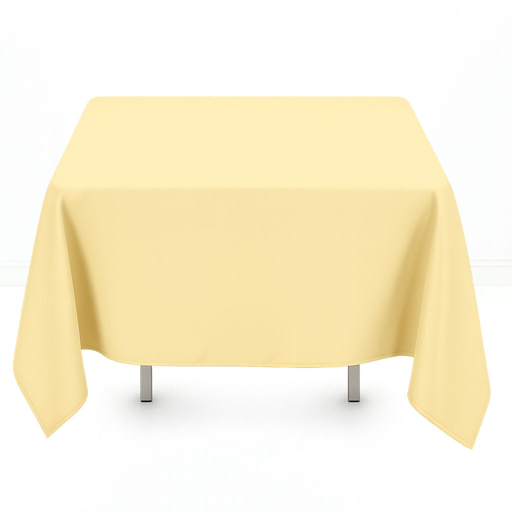 Premium Polyester Square Tablecloth 70"x70" - 220GSM- By TCF Linens