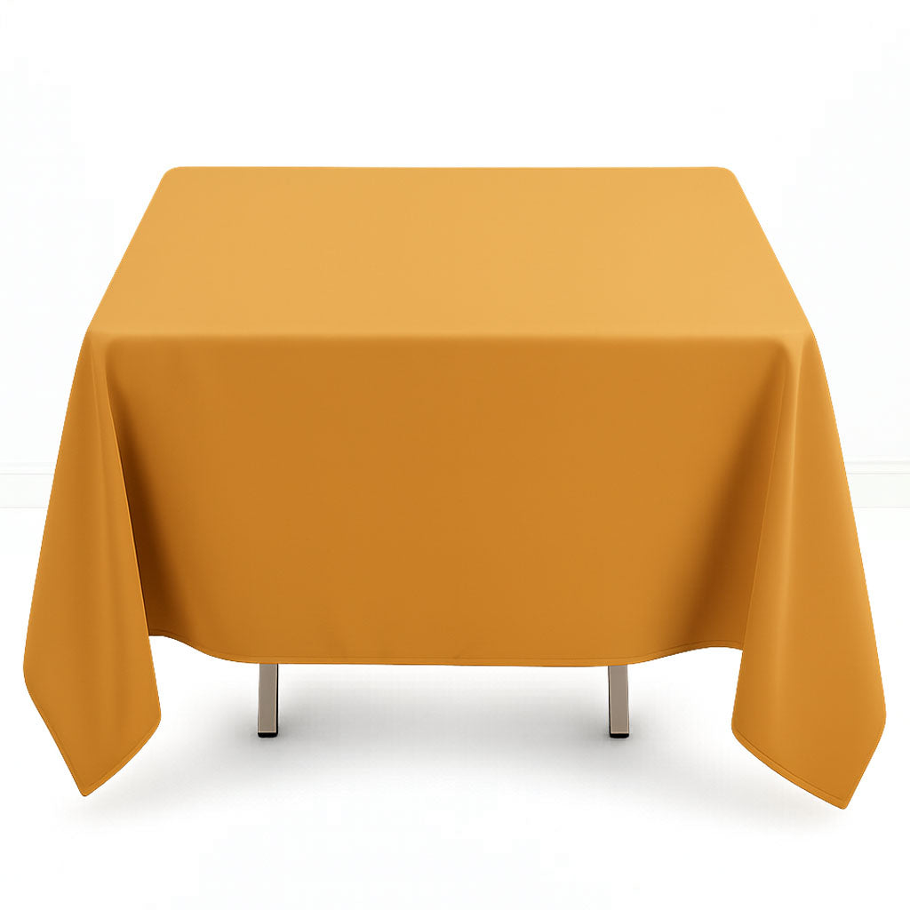 Premium Polyester Square Tablecloth 70"x70" - 220GSM- By TCF Linens