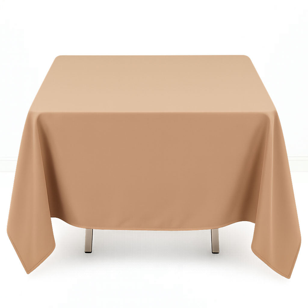 Premium Polyester Square Tablecloth 70"x70" - 220GSM- By TCF Linens