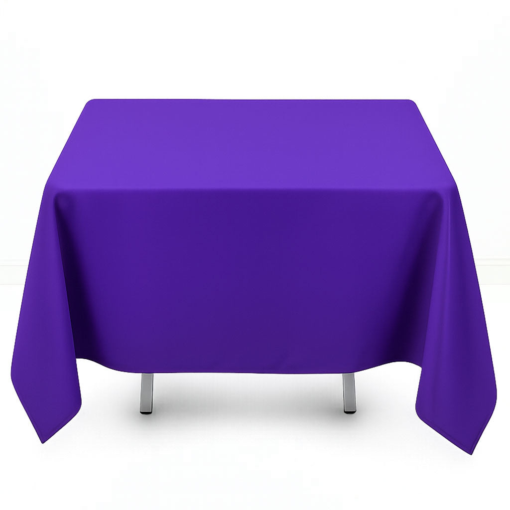 Premium Polyester Square Tablecloth 70"x70" - 220GSM- By TCF Linens