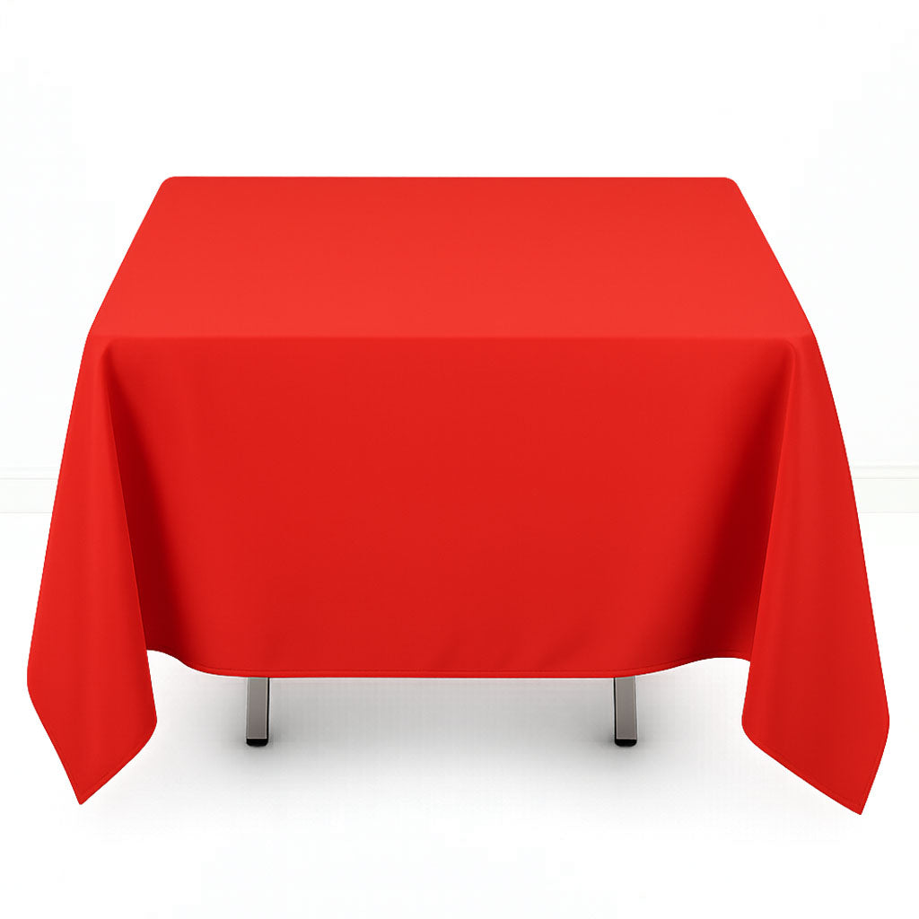 Premium Polyester Square Tablecloth 70"x70" - 220GSM- By TCF Linens