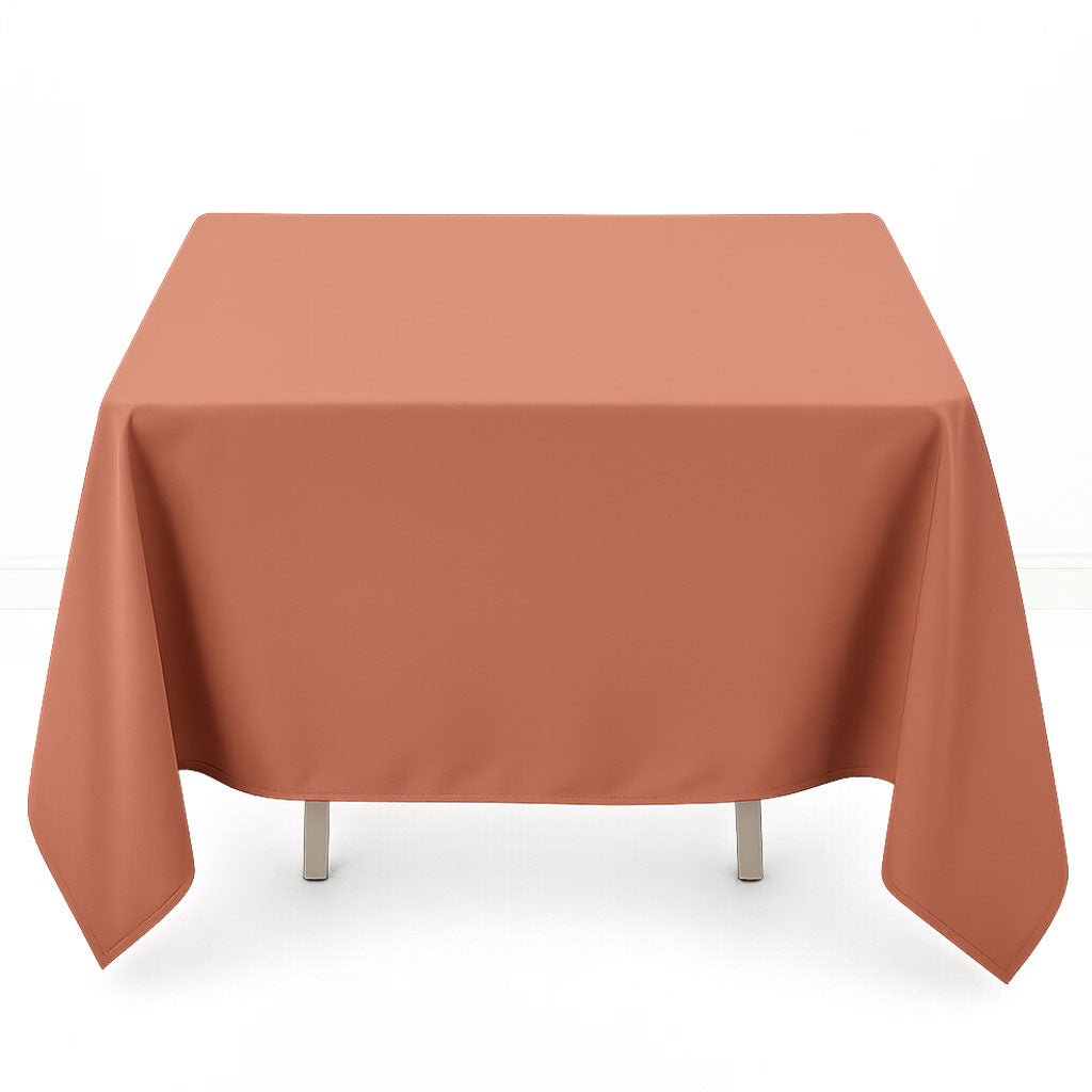 Premium Polyester Square Tablecloth 70"x70" - 220GSM- By TCF Linens