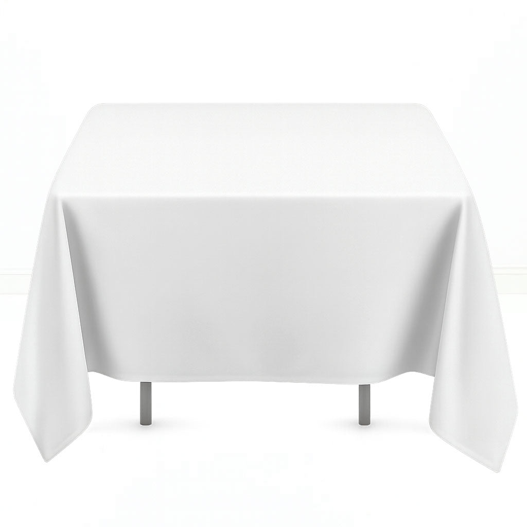 Premium Polyester Square Tablecloth 70"x70" - 220GSM- By TCF Linens