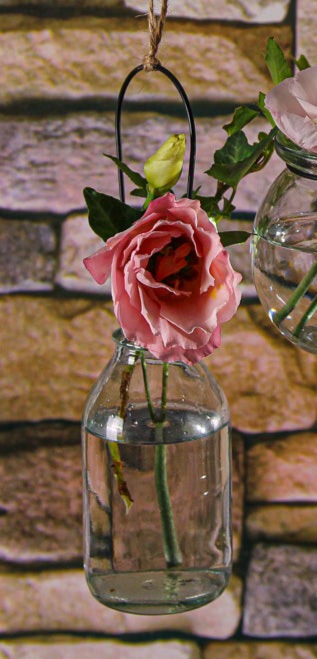 Richland Vintage Bottle Hanging Glass Vase Set of 48