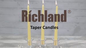 Richland Taper Candles 10" White Set of 10