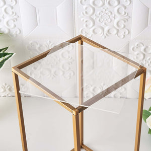 11" Square Clear Acrylic Plexiglass Sheets – 2-Pack 3mm Thick Top Plates with Film Protection - By TCF Linen