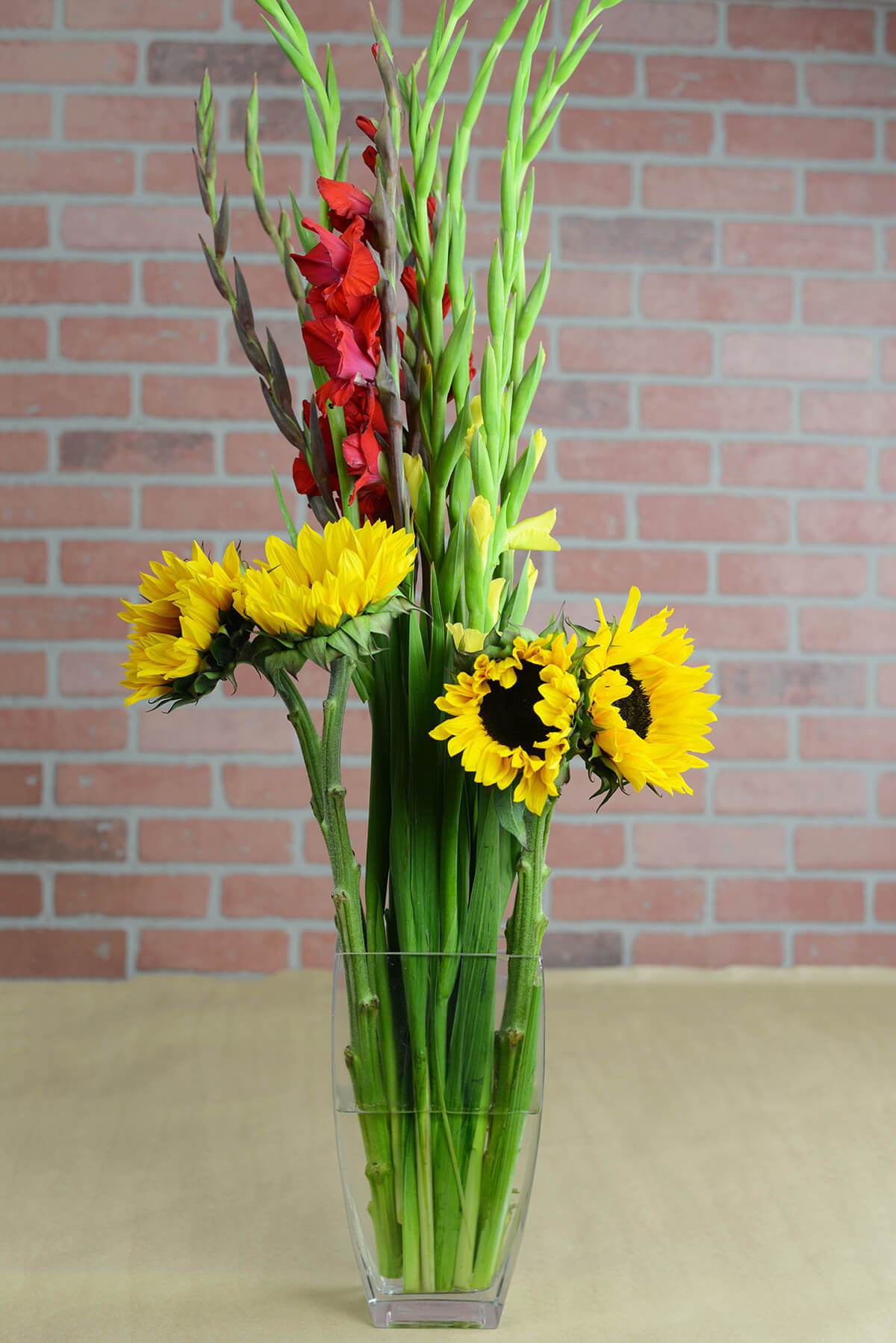 sturdy tapered rectangle clear glass 11 3 4 vases