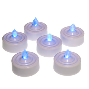 Richland Flameless LED Tealights & Eastland Frosted Holders Set of 12