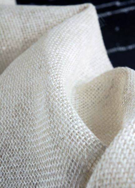 White Burlap Runner 14" Wide  X 10 yds.