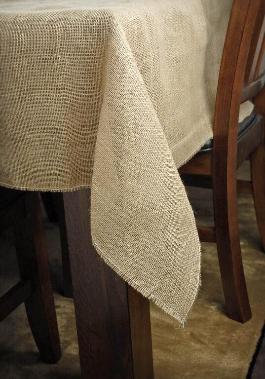 square burlap tablecloth 64 inch