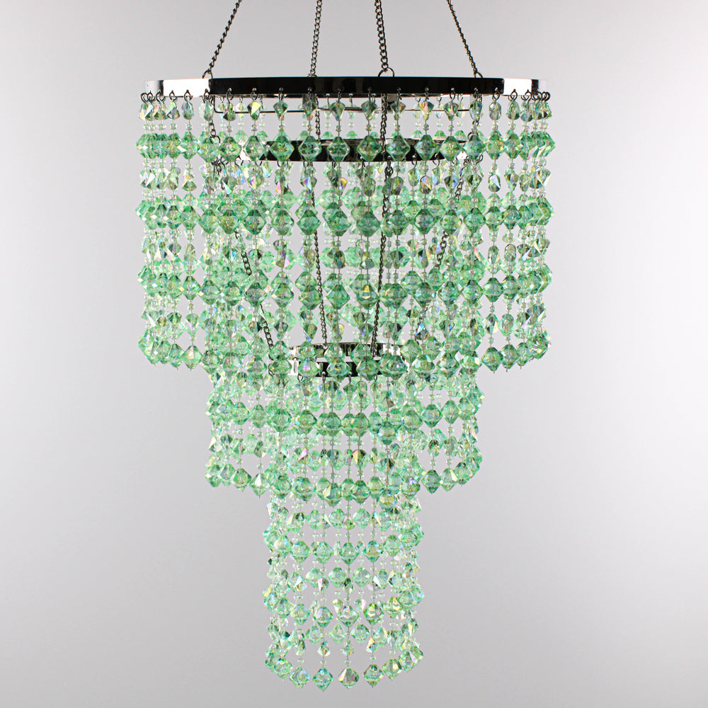 Chandelier Acrylic Crystal Mint 16"