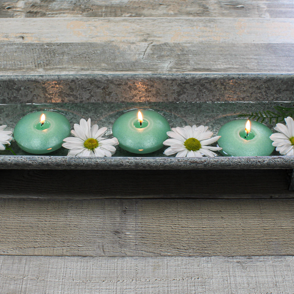Richland Floating Candles 3" Aqua Green Set of 24