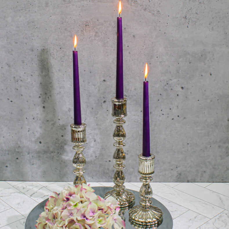 Richland Taper Candles 10" Purple