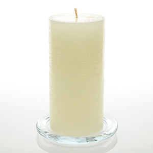 Richland Rustic Pillar Candle 3"x 6" Light Ivory Set of 6