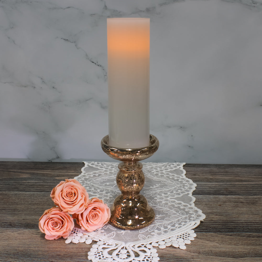 richland flameless led pillar candle 3 x9 white