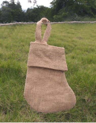 Tiny Burlap Stockings 6" Pack of 12