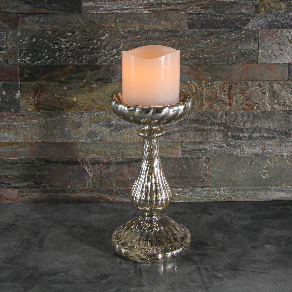 richland led wavy top pillar candle white 3x3