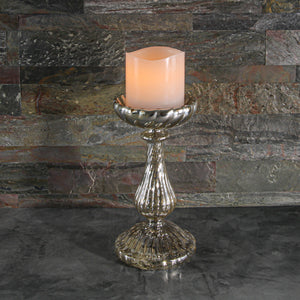 richland led wavy top pillar candle white 3x3
