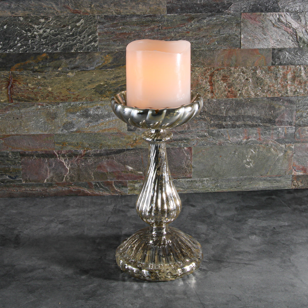 richland led wavy top pillar candle white 3x3