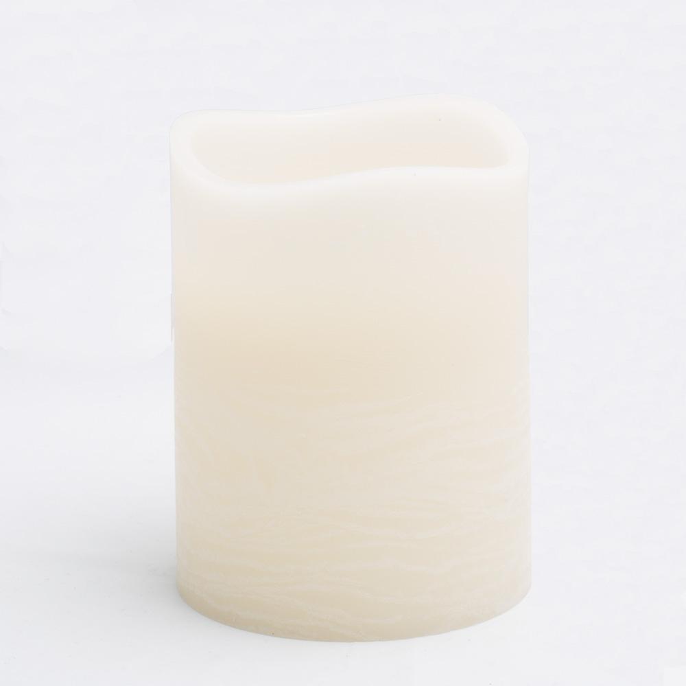 richland led big pillar candles ivory 6 x 8
