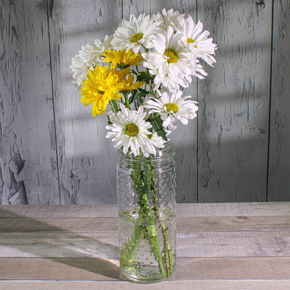 hobnail mason jar vases 9 25 inch