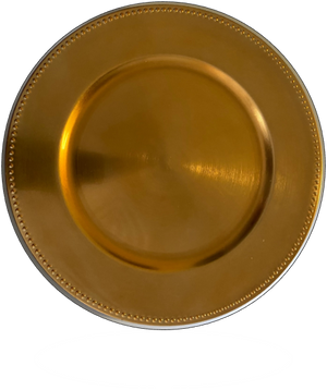 Richland Beaded Charger Plate 13" Gold