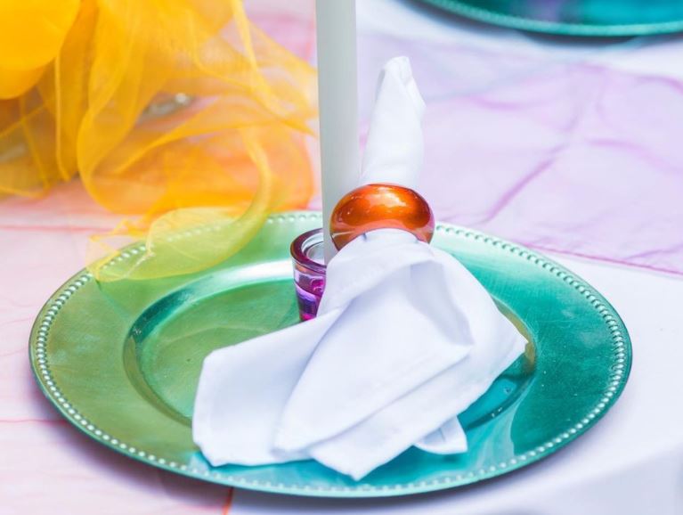 Richland Napkin Ring 2.3" Orange Set of 12