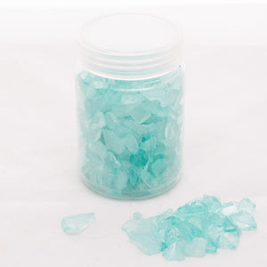 richland glass pebble vase filler blue