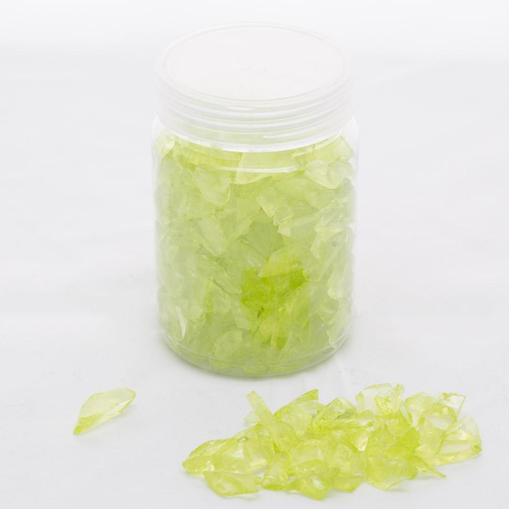 richland glass pebble vase filler green