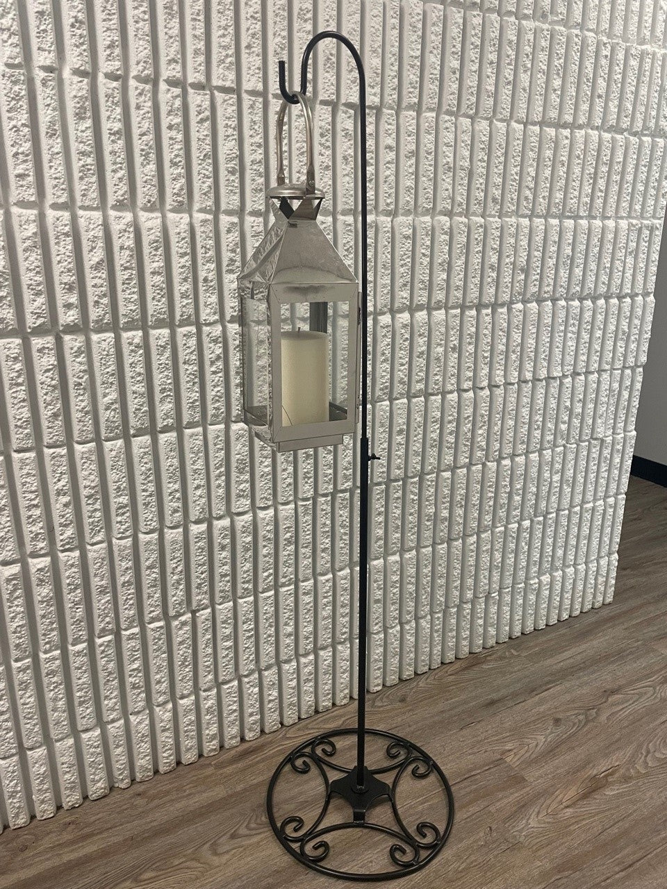 Adjustable Black Iron Shepherds Hook 34"-55"