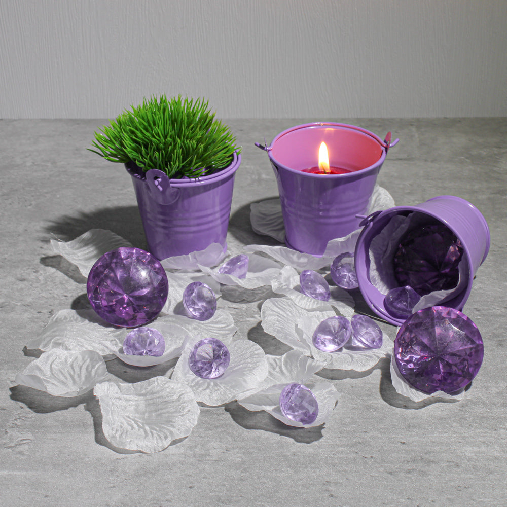 Richland 2" Iron Favor Bucket, Purple Set of 100