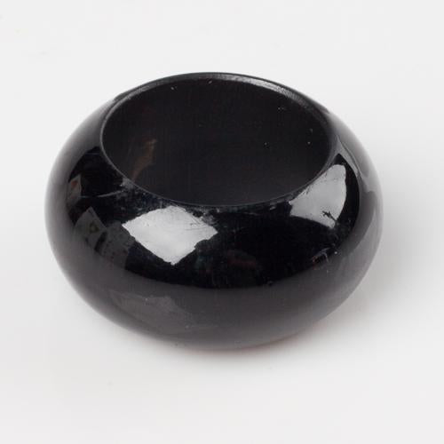 richland napkin ring 2 3 black set of 12