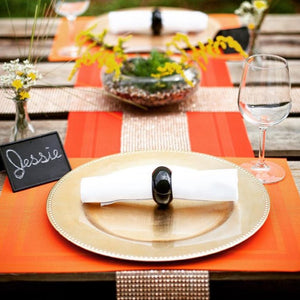 Richland Napkin Ring 2.3" Black Set of 48