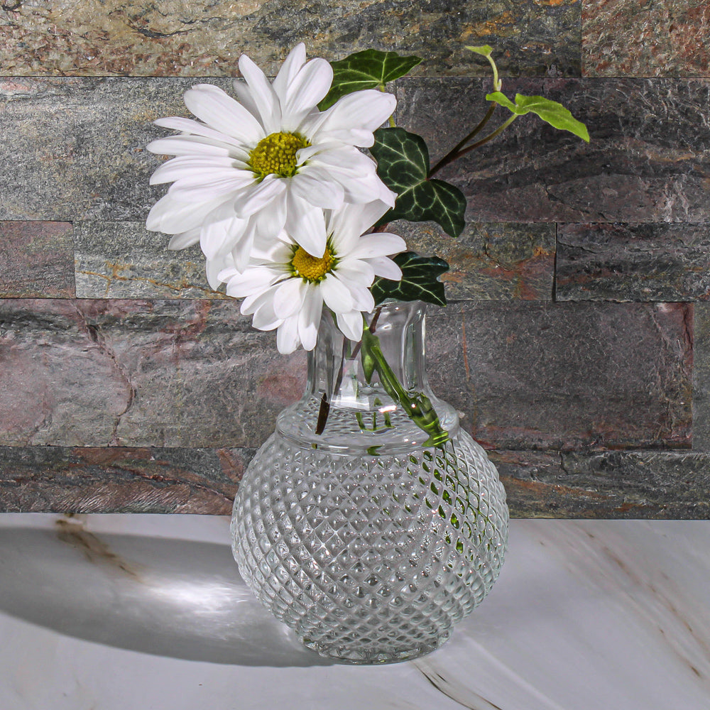 richland glass bud vase clear round perfume set of 36