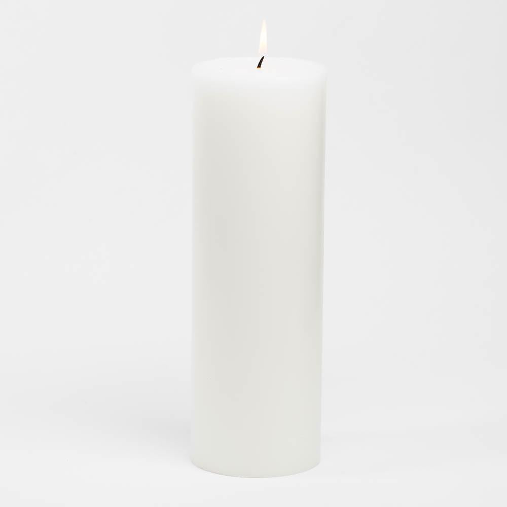 richland 4 x 12 white pillar candle