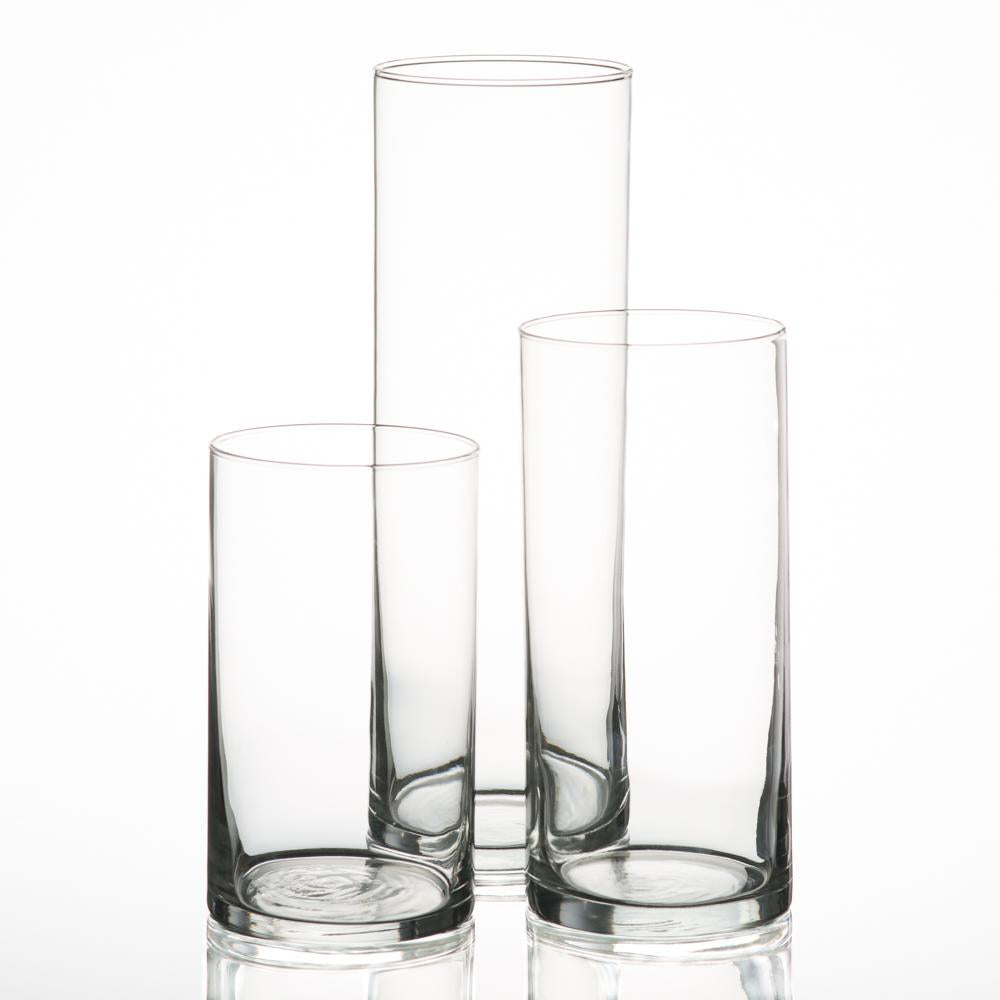Eastland Cylinder Pillar Candle Holders 6" , 7.5" & 10.5" Set of 3