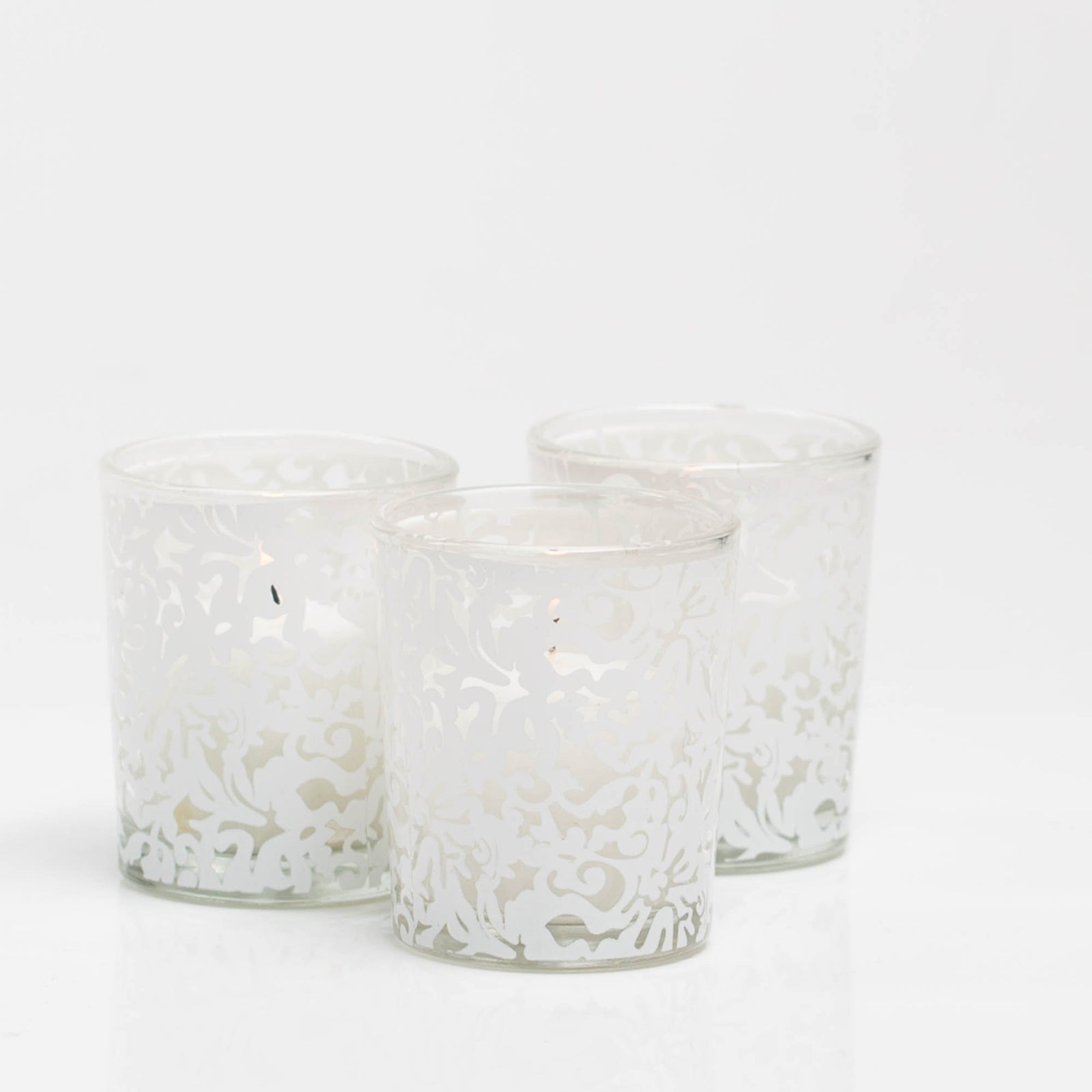 Richland Lace Design Votive Candle Holder Set of 12