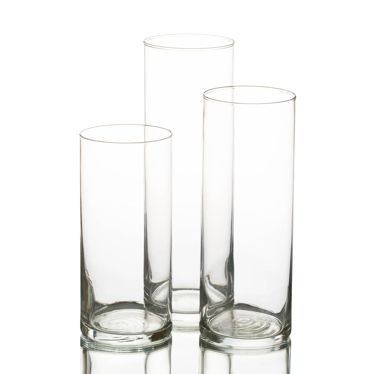 Eastland Cylinder Vases 7.5" , 9" & 10.5" Set of 36