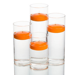 richland floating candles eastland cylinder holders set of 48