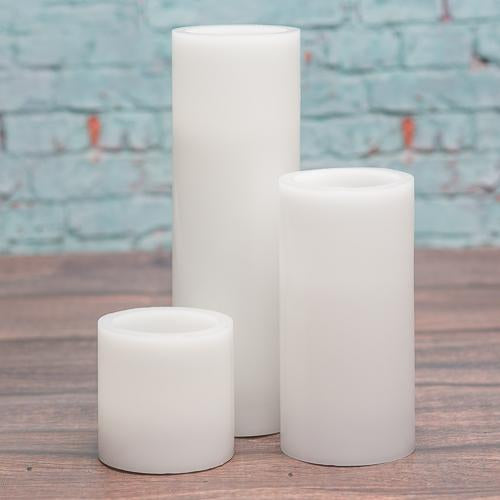 Richland Flameless LED Pillar Candles 3"x6" White Set of 6