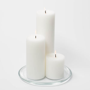 Richland Round Glass Pillar Plate 8" Set of 8