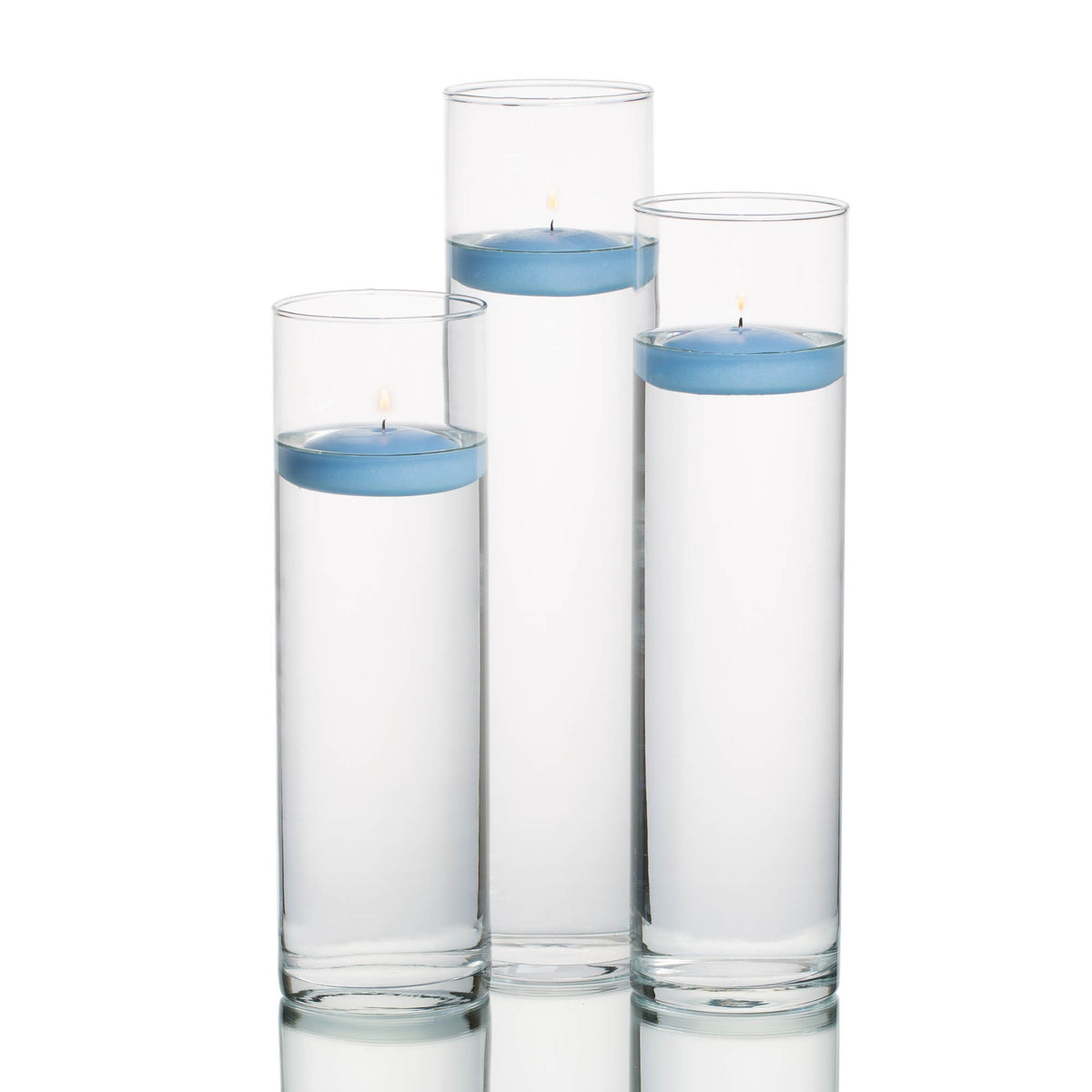 eastland tall cylinder vases with richland floating candles set of 18
