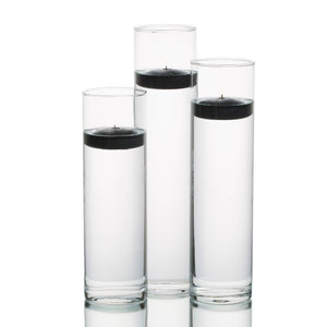 eastland tall cylinder vases with richland floating candles set of 18